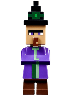Lego figurka Minecraft Witch Fixed Printed Hat - stav jako nový