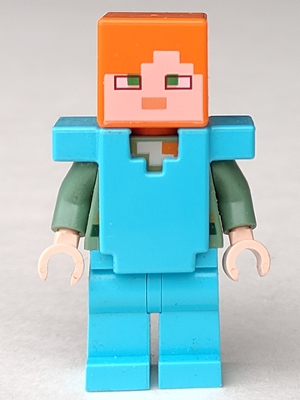 Lego figurka Minecraft Alex Medium Azure Legs and Armor
