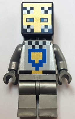 Lego figurka Minecraft Knight Black Head (Nová)
