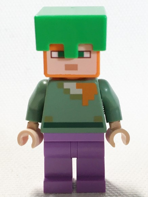 Lego figurka Minecraft Alex Medium Lavender Legs