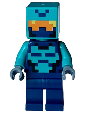 Lego figurka Minecraft Nether Hero Dark Blue Torso