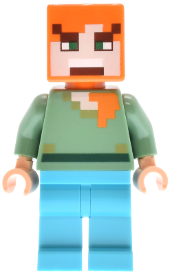 Lego figurka Minecraft Alex Medium Azure Legs Angry
