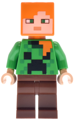 Lego figurka Minecraft Alex Holiday Creeper Sweater (Nová)