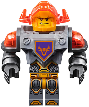 Lego figurka Nexo Knights Axl Trans-Neon Orange Visor (Nová)