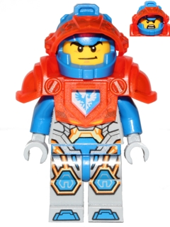Lego figurka Nexo Knights Clay Moorington Blue Helmet