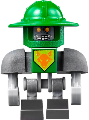 Lego figurka Nexo Knights Aaron Bot Dark Bluish Gray Shoulders