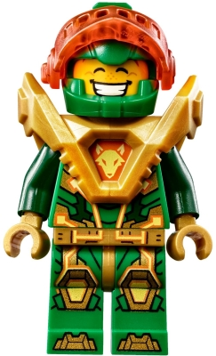 Lego figurka Nexo Knights Aaron Fox Trans-Neon Orange Visor