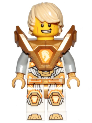 Lego figurka Nexo Knights Lance Richmond Hair Pearl Gold Armor (Nová)