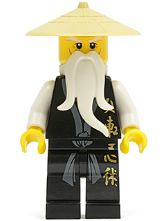 Lego figurka Ninjago Wu Sensei Black Kimono - perfektní stav