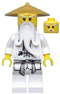 Lego figurka Ninjago Wu Sensei Pearl Gold Hat