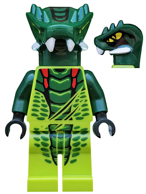 Lego figurka Ninjago Lizaru - prasklý trup, jinak stav jako nový
