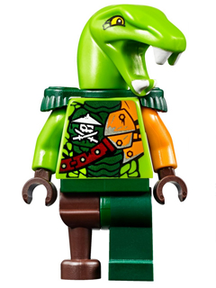 Lego figurka Ninjago Clancee Epaulettes - jedna prasklina na trupu