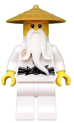 Lego figurka Ninjago Wu Sensei Pearl Gold Hat