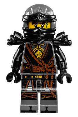 Lego figurka Ninjago Cole The Hands of Time - drobné stopy okousání