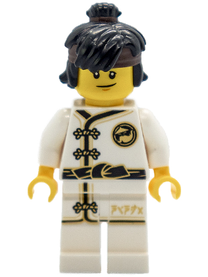 Lego figurka Ninjago Cole White Wu-Cru Training Gi - crack torso