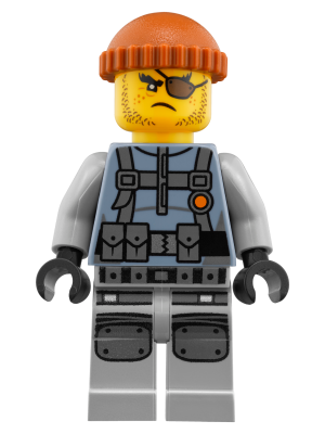Lego figurka Ninjago Movie Shark Army Thug - prasklý trup