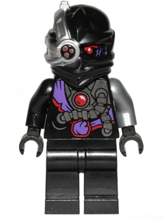 Lego figurka Ninjago Nindroid Black Wrap - mírně okousané ruce