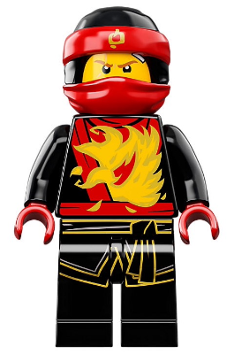 Lego figurka Ninjago Kai - opotřebovaný potisk hlavy