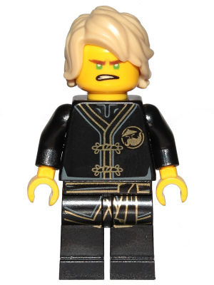 Lego figurka Ninjago Lloyd Black Wu-Cru Training Gi - damaged arm