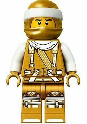 Lego figurka Ninjago Wu Sensei - mírně okousaná hlava