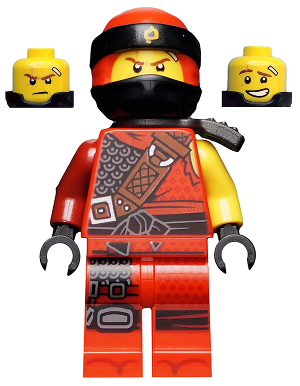 Lego figurka Ninjago Kai Hunted Pearl Dark Gray Side-Scabbard