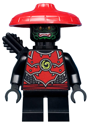 Lego figurka Ninjago Stone Army Scout Green Face