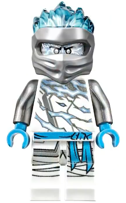 Lego figurka Ninjago Zane FS (Spinjitzu Slam) - prasklá ruka