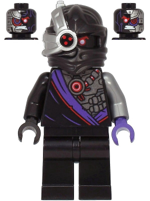 Lego figurka Ninjago Nindroid Warrior Dual Sided Head Legacy