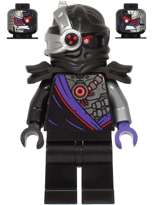 Lego figurka Ninjago Nindroid Warrior Black Shoulder Pads Legacy