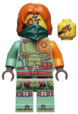 Lego figurka Ninjago Ronin Legacy Dark Green Bandana (Nová)