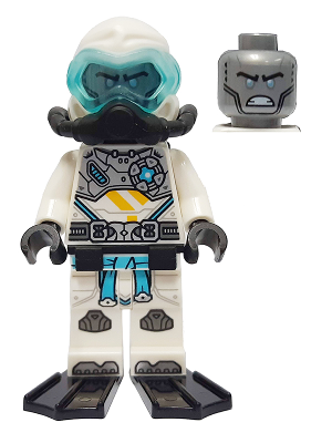 Lego figurka Ninjago Zane Seabound Scuba Gear (Nová) - bez ploutví