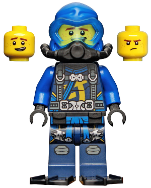 Lego figurka Ninjago Jay Seabound Scuba Gear - bez ploutve