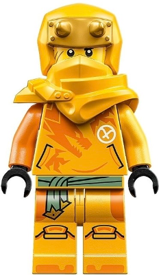 Lego figurka Ninjago Arin Shirt with Orange Dragon Hood - prasklý trup