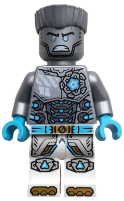 Lego figurka Ninjago Zane Dragons Rising Flat Silver Torso