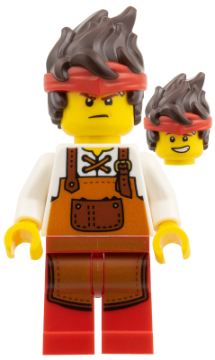 Lego figurka Ninjago Kai Blacksmith Dark Orange Apron (Nová)