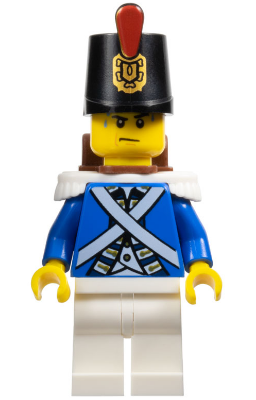 Lego figurka Pirates Bluecoat Soldier 4 Sweat Drops
