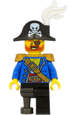 Lego figurka Pirates Pirate Captain Male Bicorne Hat (Nová)
