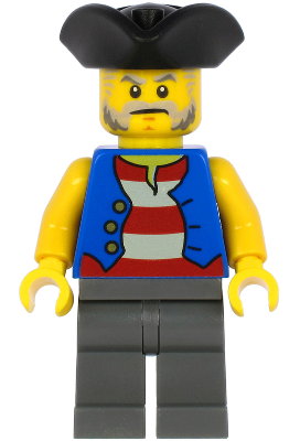 Lego figurka Pirates Pirate Male Black Tricorne Hat (Nová)