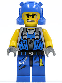Lego figurka Power Miners Power Miner Orange Scar Helmet