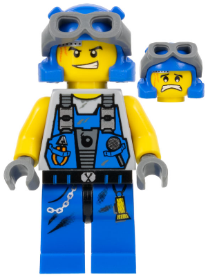 Lego figurka Power Miners Power Miner Engineer Goggles - bez hledí