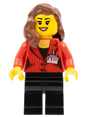 Lego figurka Speed Champions Camerawoman Red Suit Jacket