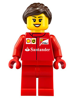 Lego figurka Speed Champions Scuderia Ferrari Team Crew Member Female