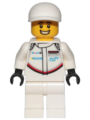 Lego figurka Speed Champions Porsche 911 RSR Driver White Cap