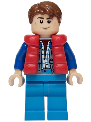 Lego figurka Speed Champions Marty McFly Red Puffer Vest (Nová)