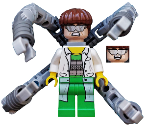 Lego figurka Super Heroes Dr. Octopus - mírně opotřebovaný potisk…