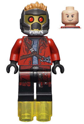 Lego figurka Super Heroes Star-Lord - 2 začínající praskliny na trupu