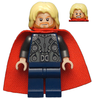 Lego figurka Super Heroes Thor Spongy Cape Dark Blue Legs