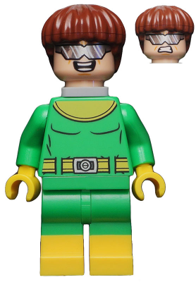 Lego figurka Super Heroes Dr. Octopus - mírně opotřebovaný potisk úst