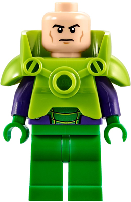 Lego figurka Super Heroes Lex Luthor Battle Armor Green Legs