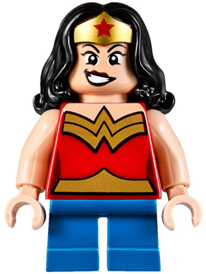 Lego figurka Super Heroes Wonder Woman Gold Tiara Short Legs